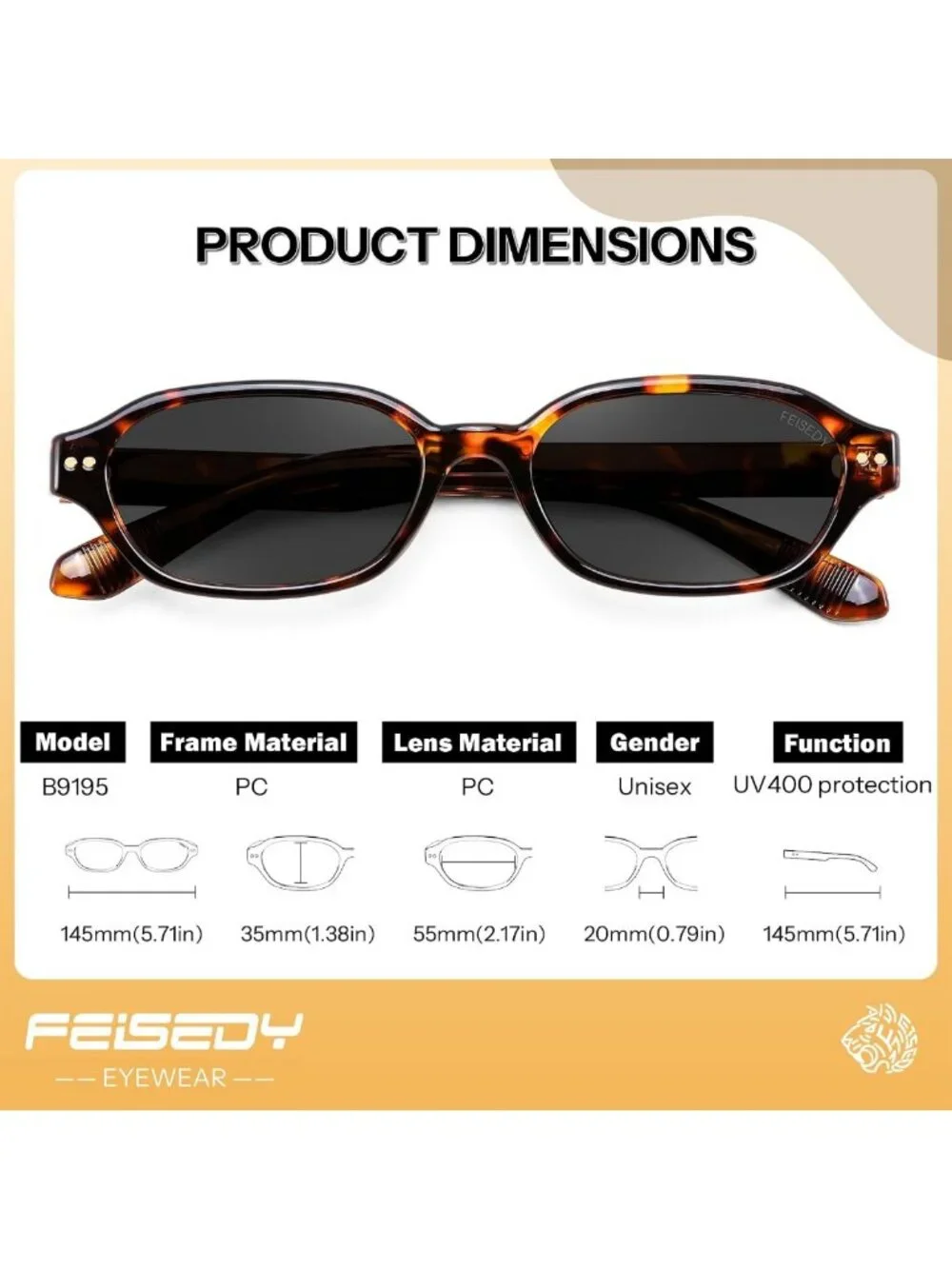 Retro Polarized Rectangle Sunglasses for Women & Men | Y2K 90s Style Sunnies